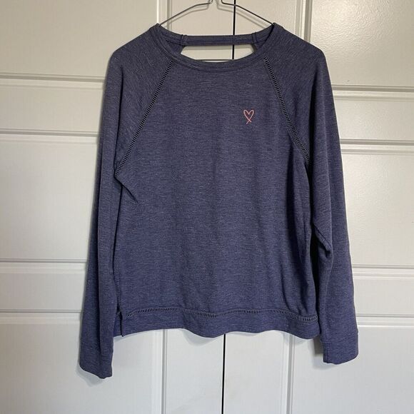 Victoria's Secret Sweatshirt Heart Cutout Long Sleeve Pullover Top, Size XS - Picture 8 of 8